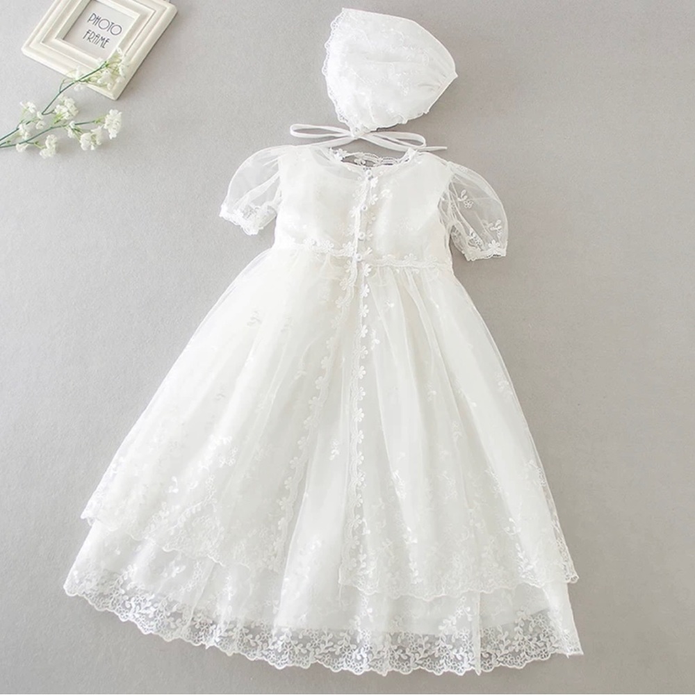 Baptism Dress for Girls, Christening Dress for Girls, Gown